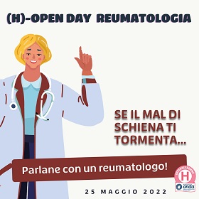 (H) Open Day Reumatologia, teleconsulto con la specialista il 25 maggio